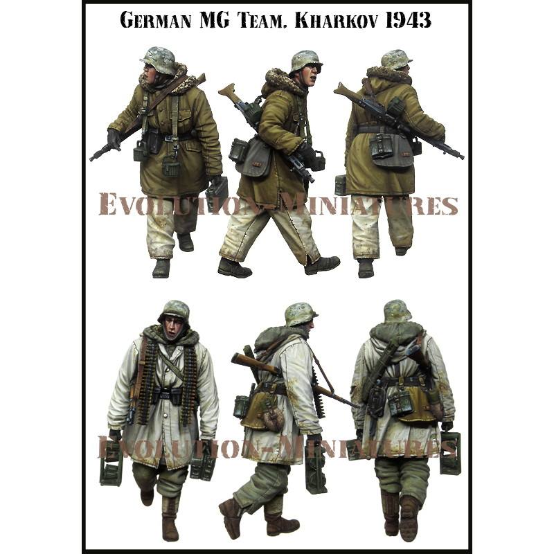 【新製品】EM-35204 WWII ドイツ陸軍 MG42を抱え移動する冬季姿の射撃手 ハリコフ1943