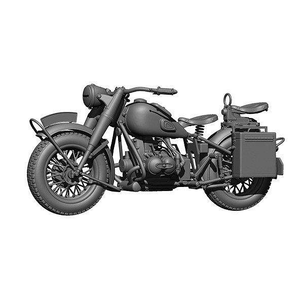【新製品】HS35032 1/35 WWII ドイツ R75 軍用バイク