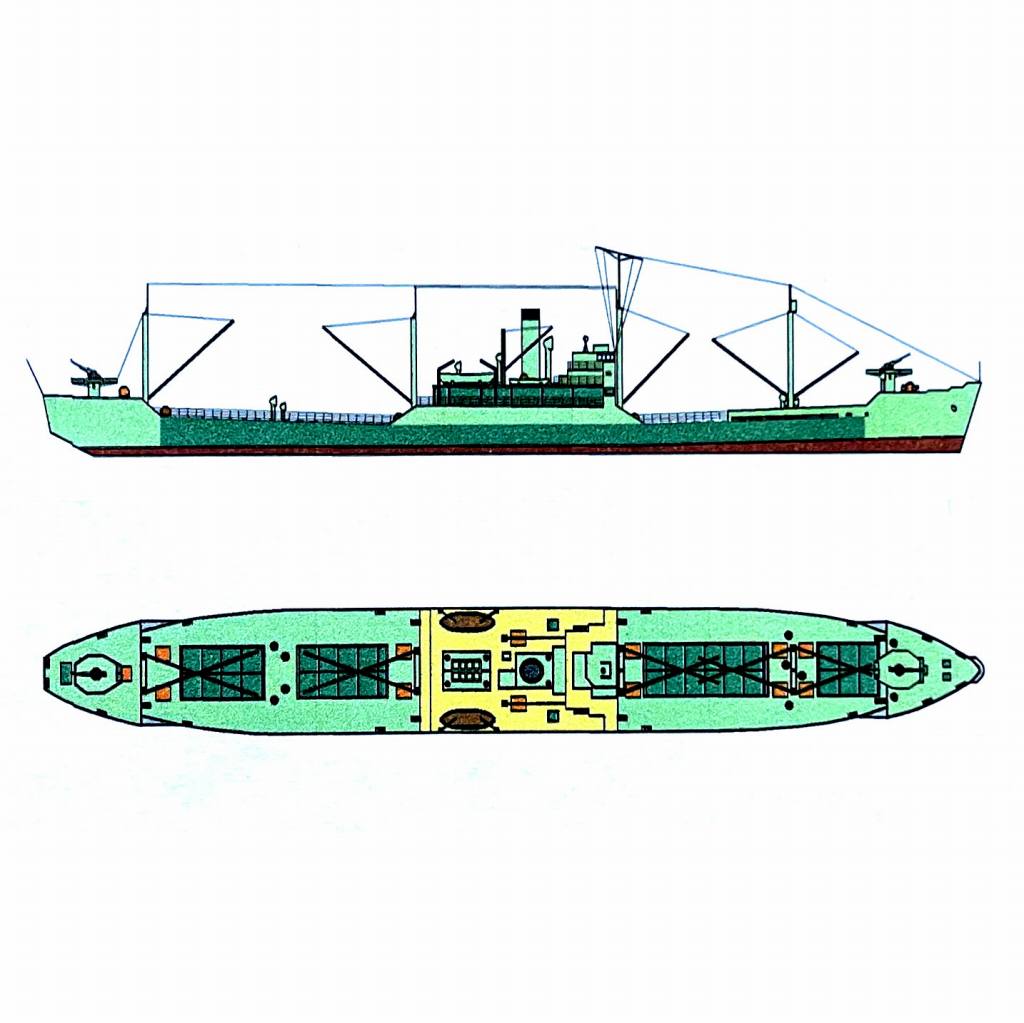 【新製品】SS-004N 第一次戦時標準船 1Krs型特設運送船(雑用船) 日高丸