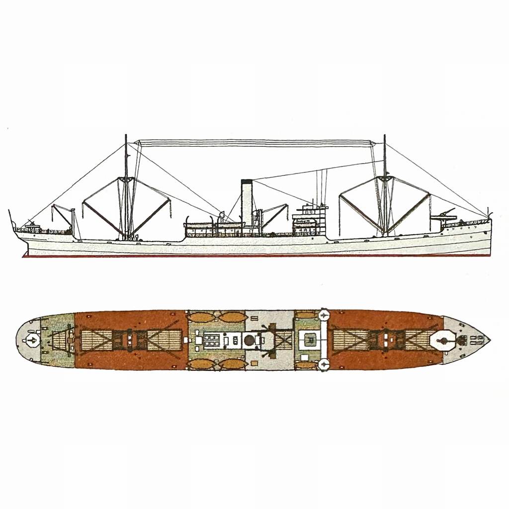 【再入荷】SS-C-010 大日本帝国陸軍 輸送船 ひまらや丸