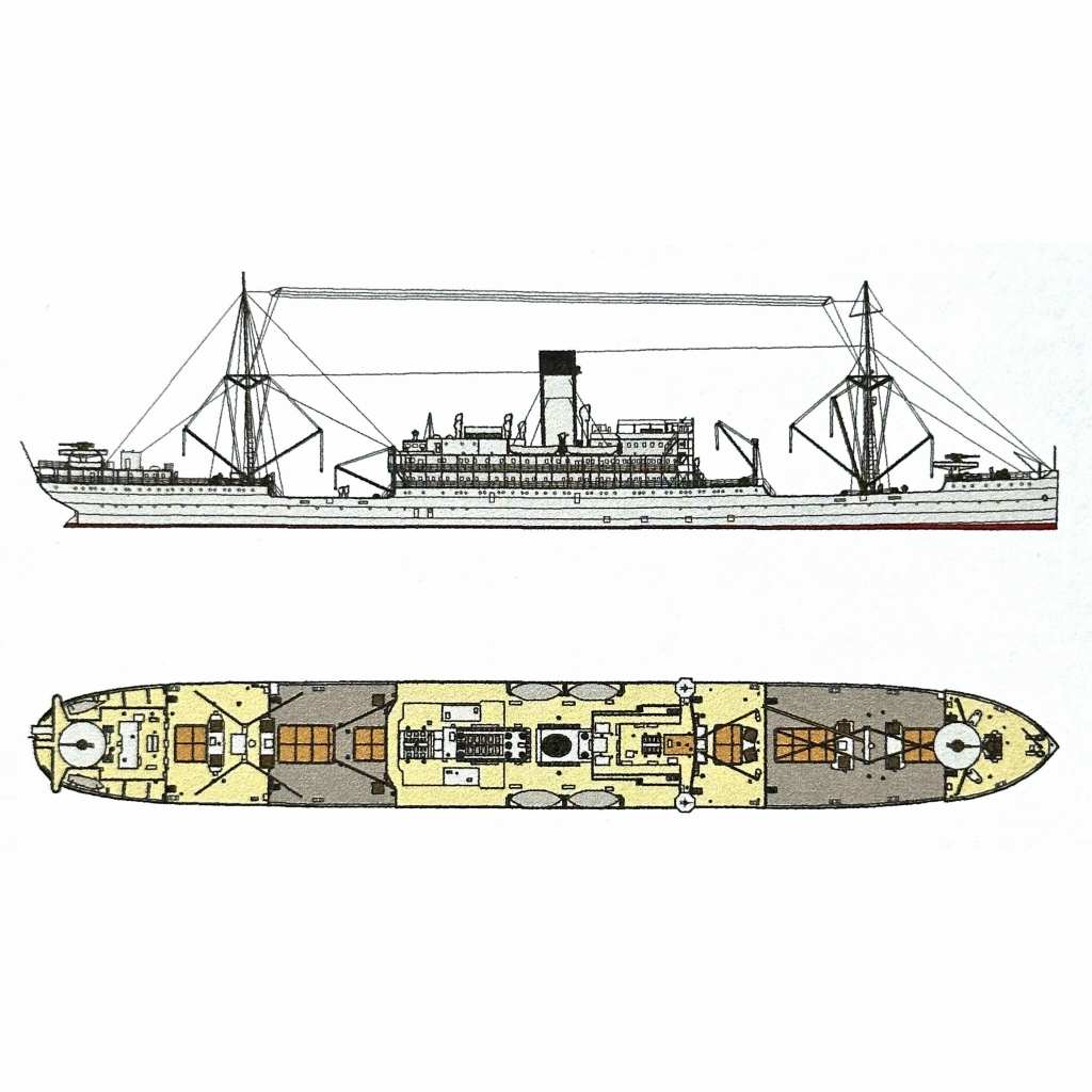 【再入荷】SS-C-013 大日本帝国海軍 特設運送船 乙 雑役船 諏訪丸