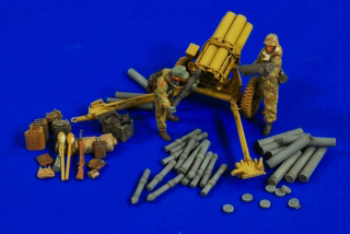 【再入荷】2736)15cm ネーヴェルヴェルファー ロケットランチャー 砲弾/クルー/装備品