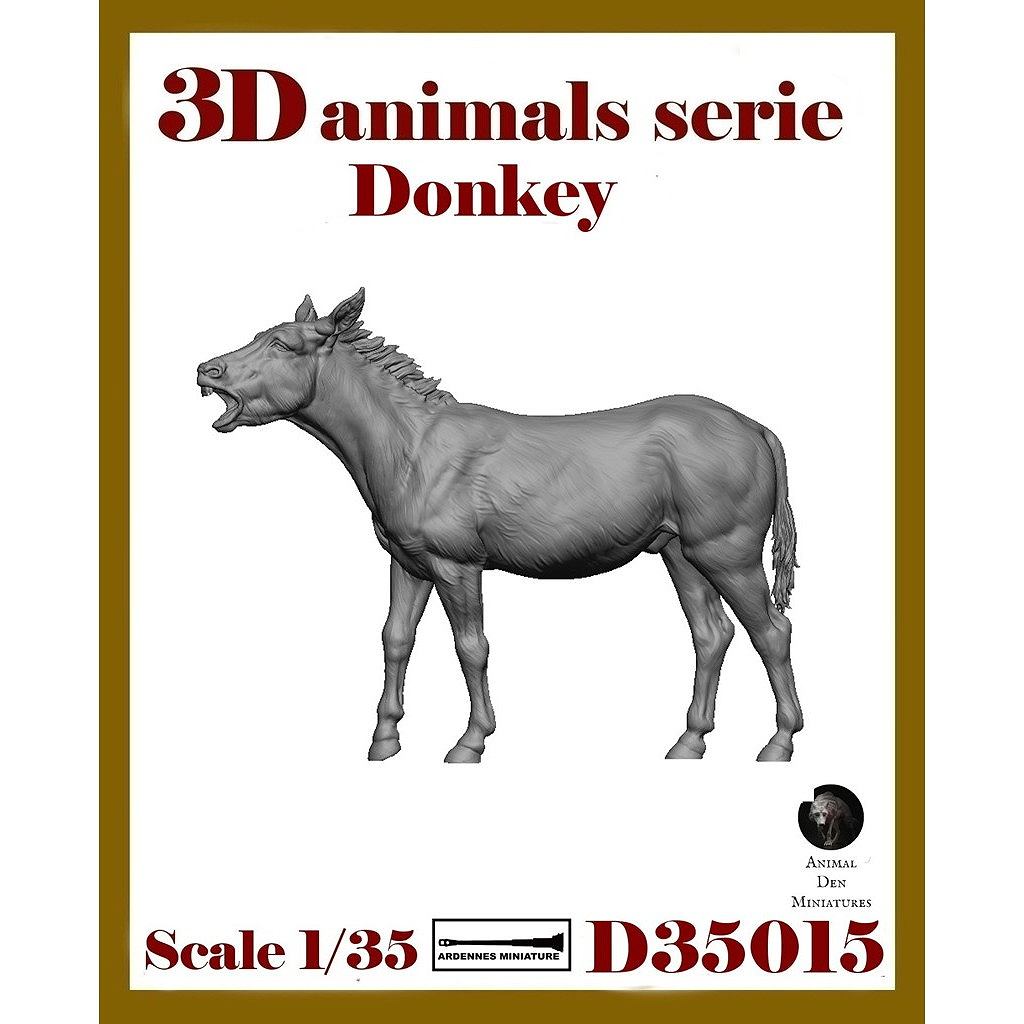 【新製品】D35015 1/35 ジオラマアクセサリー 3D動物シリーズ ロバ