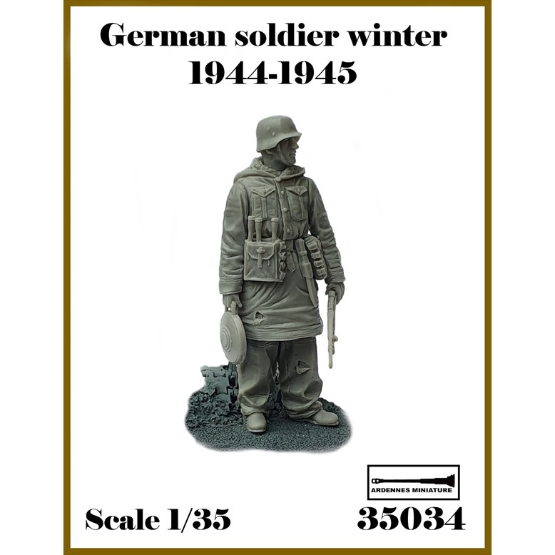 【新製品】AR35034 1/35 WWII ドイツ 冬季装備の兵士1944-1945＃1 地雷を持つ兵士(1体入)