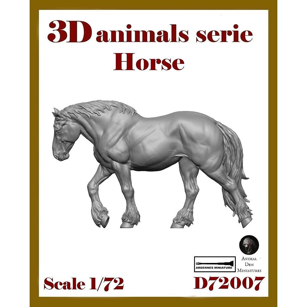 【新製品】ARD72007 1/72 ジオラマアクセサリー 3D動物シリーズ 軍馬