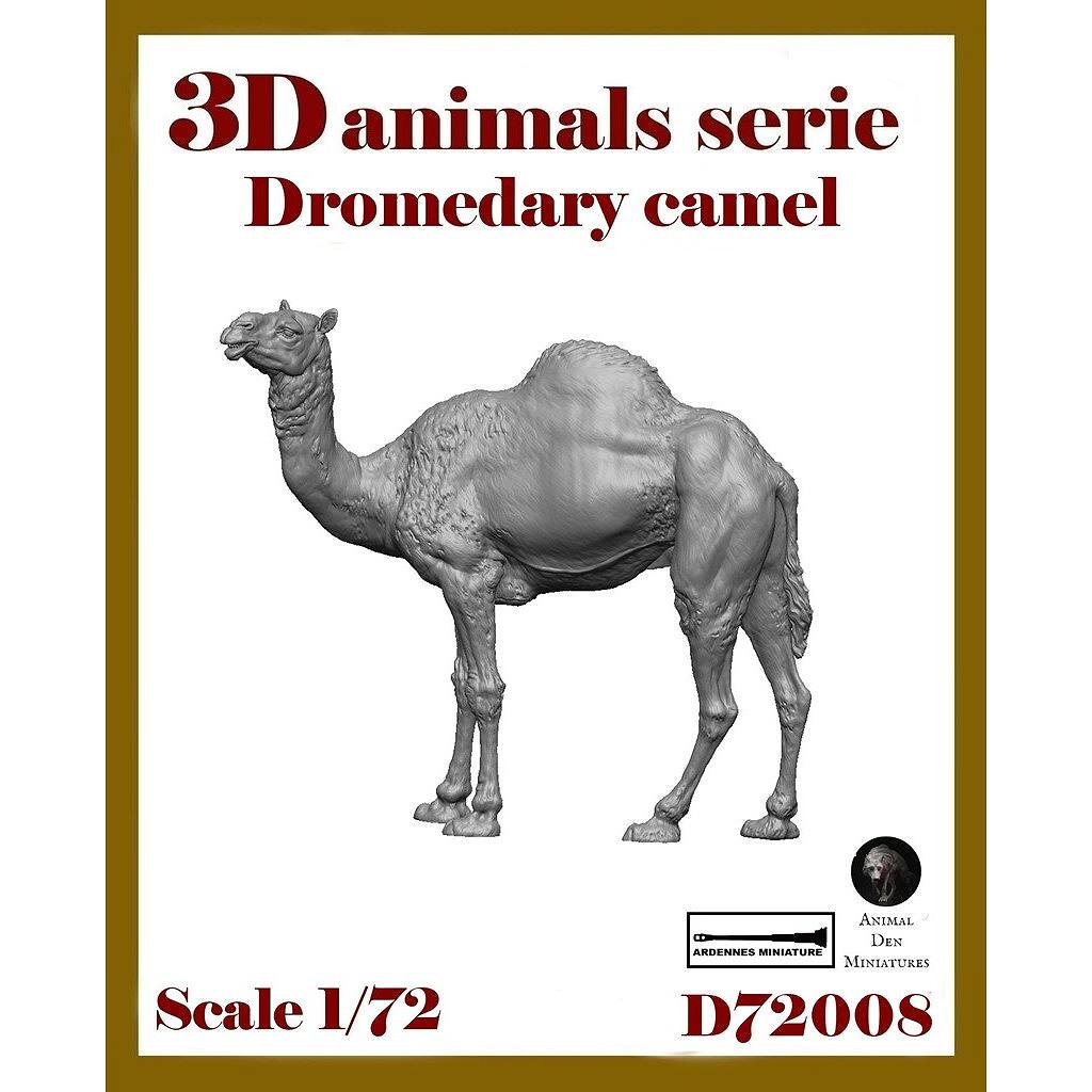 【新製品】ARD72008 1/72 ジオラマアクセサリー 3D動物シリーズ 立つヒトコブラクダ