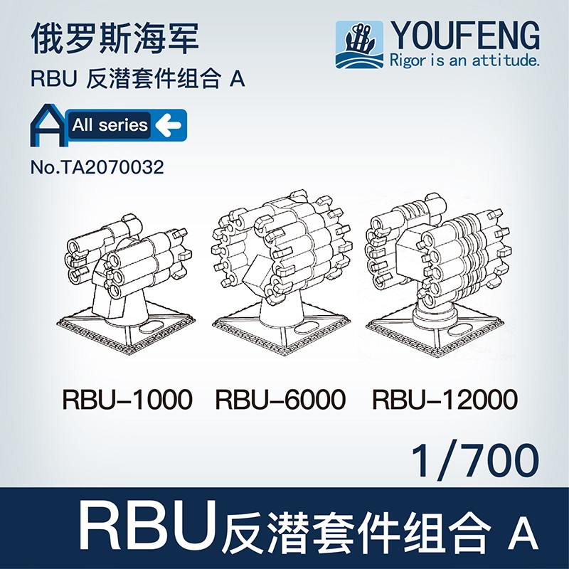 【新製品】TA2070032 ロシア海軍 対潜ミサイルシステム RBU-1000/RBU-6000/RBU-12000