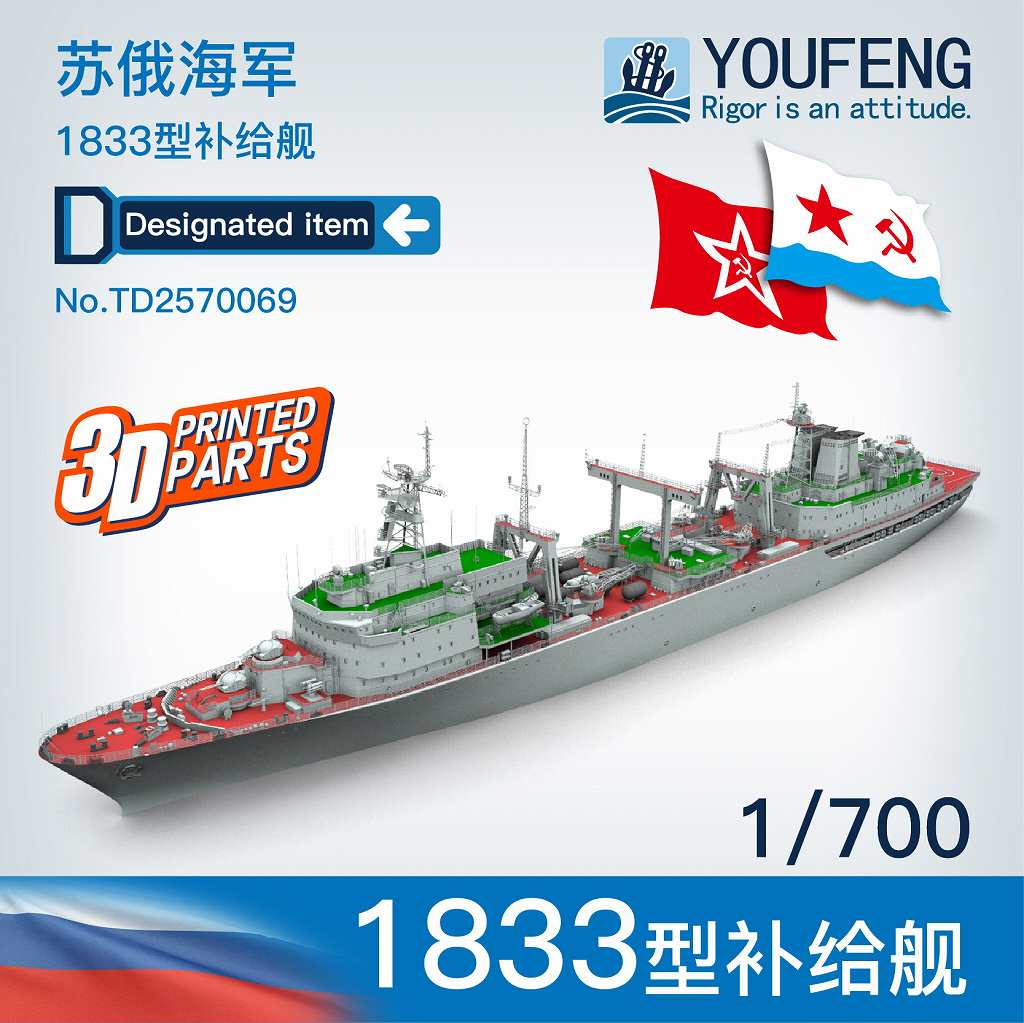 【新製品】TA2570069 ソ連/ロシア海軍 補給艦 ベレジナ 1833計画