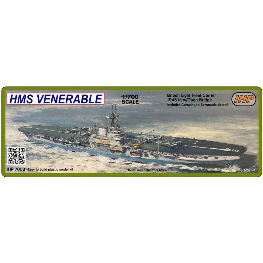 【新製品】IHP7008 英国海軍 コロッサス級航空母艦 R63 ヴェネラブル Venerable 1945年