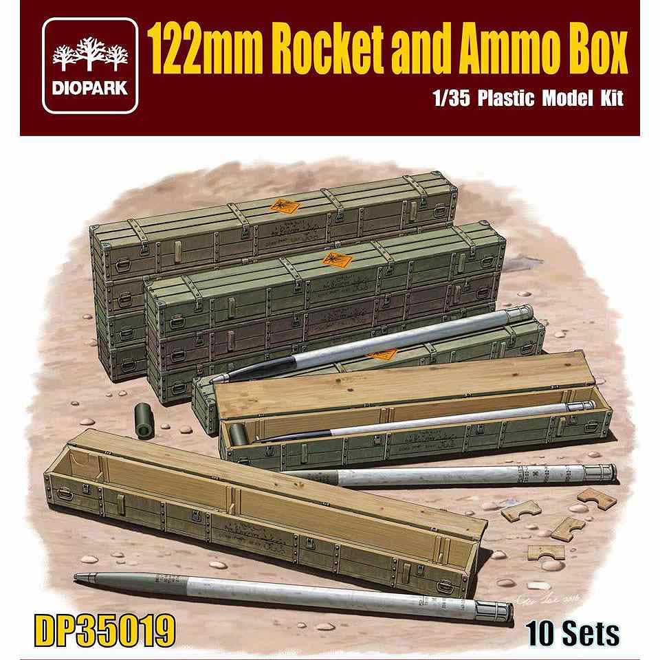 【新製品】35019)122mmロケットランチャー弾体/弾薬箱