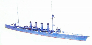 【再入荷】MR05 日本海軍 筑摩型巡洋艦 筑摩 1912(明治45年)