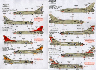 【再入荷】X72160 L.V.T. F-8E/H/J クルセイダー VC-13/VFP-63/VF-24/V