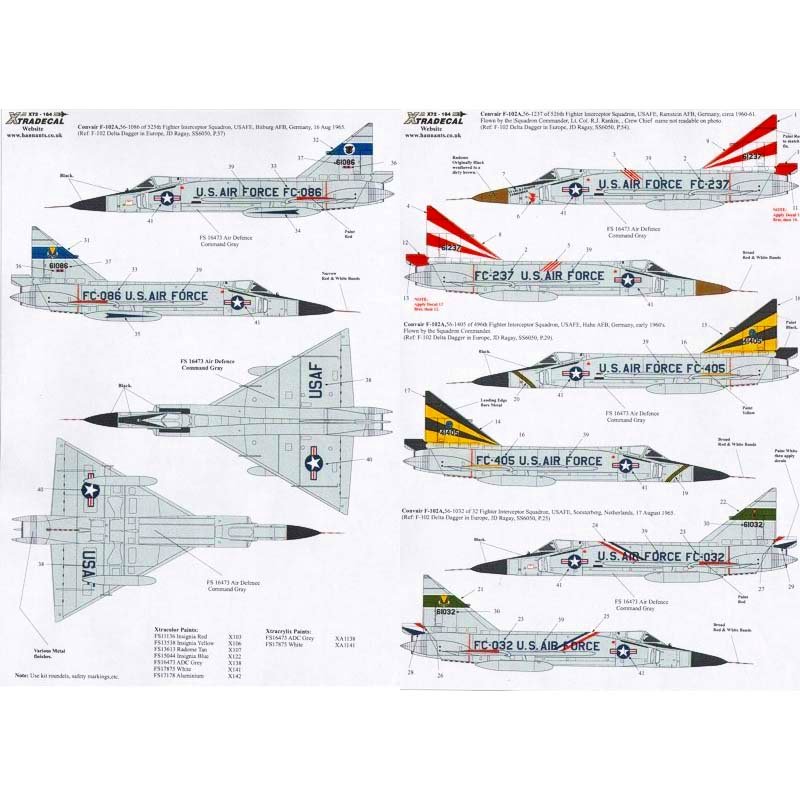 【新製品】[2002120016402] X72164)コンベア F-102A デルタダート