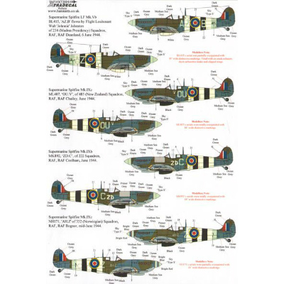 【再入荷】X72194 Dデイ 70周年記念 Pt.1 イギリス空軍/イギリス海軍航空隊/イギリス連邦 単発機