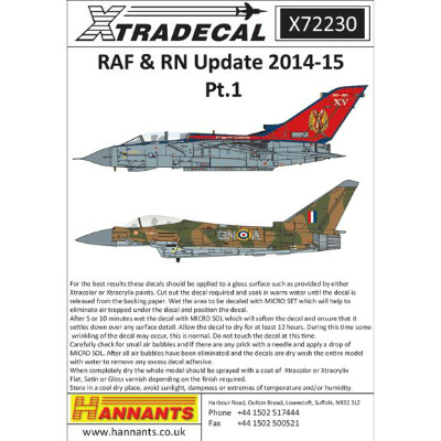 【再入荷】X72230 イギリス空軍&海軍アップデート 2014-15 Pt.1