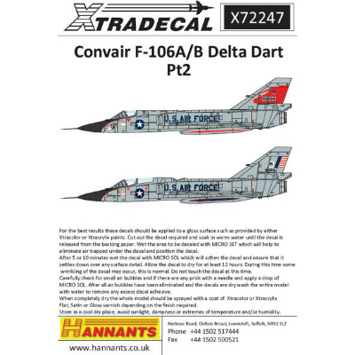 【新製品】X72247)コンベア F-106A/B デルタダート Pt.2