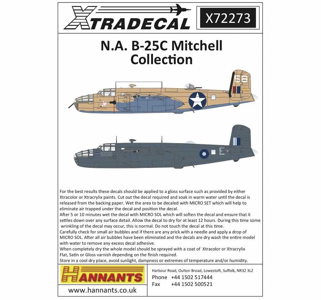 【新製品】X72273)ノースアメリカン B-25C ミッチェル コレクション