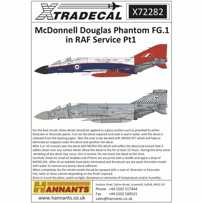 【再入荷】X72282 マクドネル・ダグラス ファントム FG.1 イギリス空軍 Pt.1