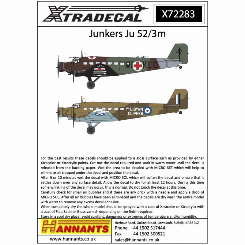 【新製品】X72283)ユンカース Ju52/3m