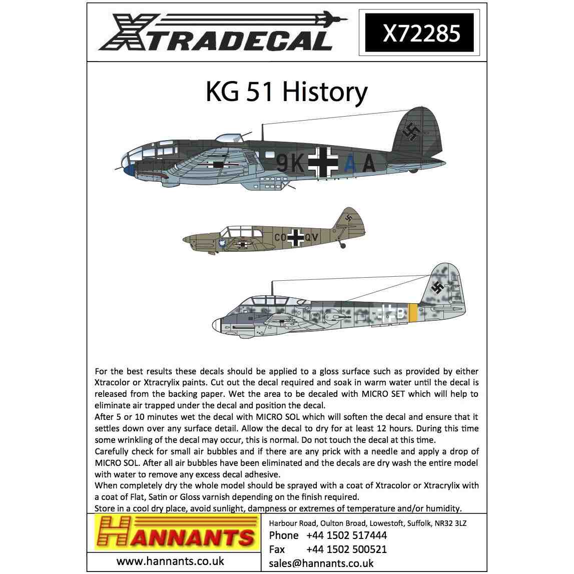【新製品】X72285)ドイツ空軍 第51爆撃航空団 KG51 エーデルワイス ヒストリー