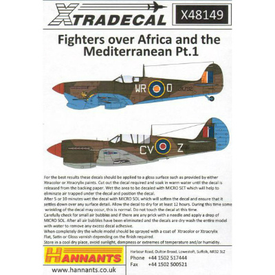 【再入荷】X48149 アフリカ/地中海戦線の戦闘機 Part.1