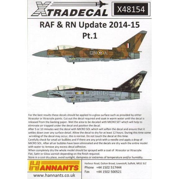 【再入荷】X48154 イギリス空軍&海軍アップデート 2014-15 Pt.1