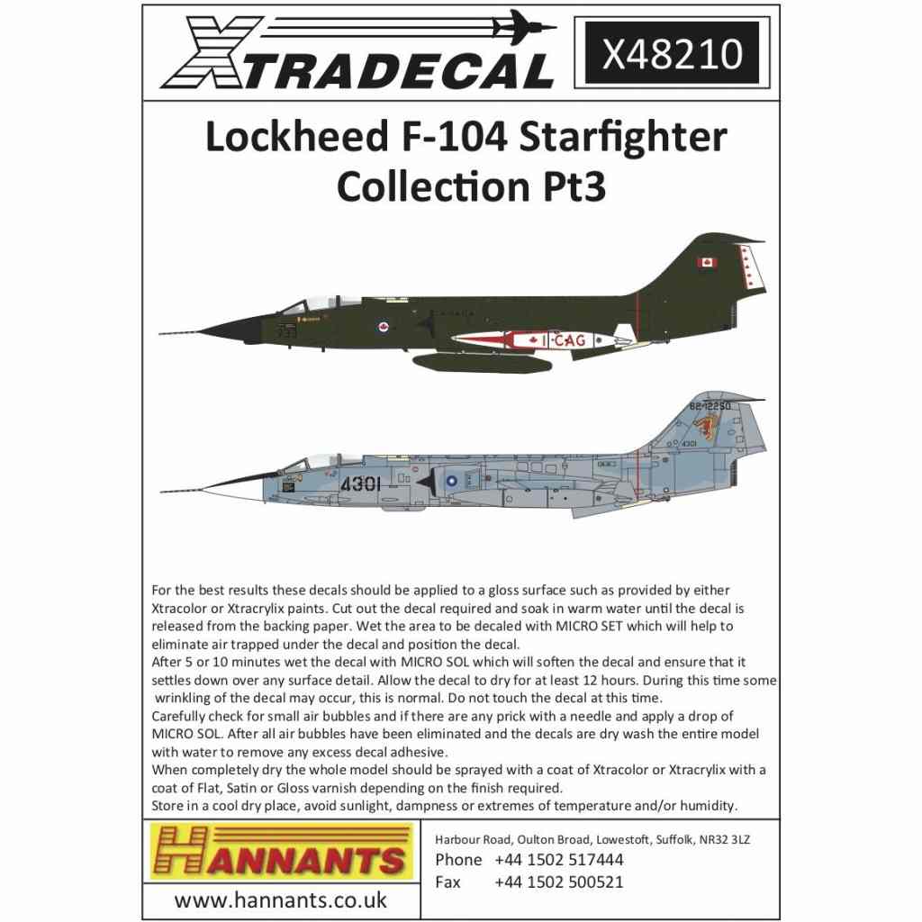 【新製品】X48210 ロッキード F-104 スターファイター コレクション Pt.3