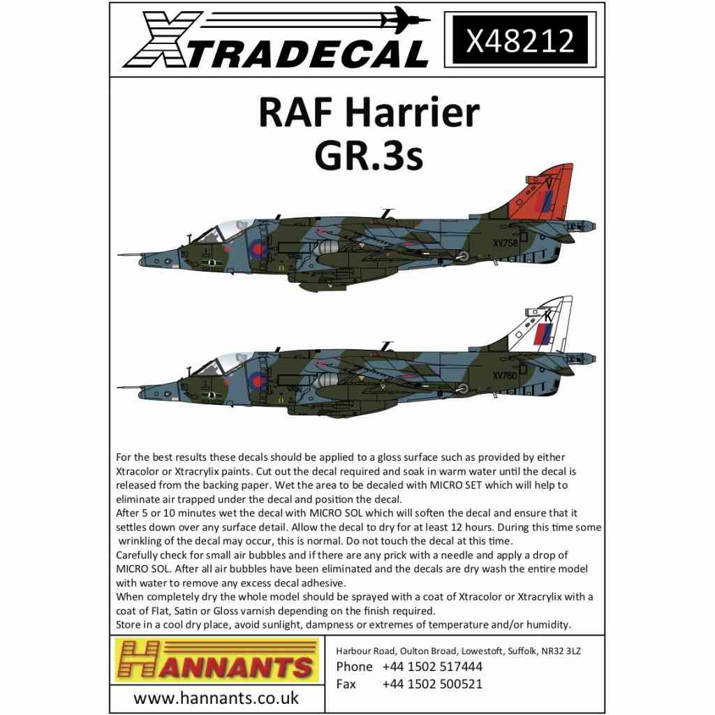 【新製品】X48212 RAF ホーカー・シドレー ハリアー GR.3