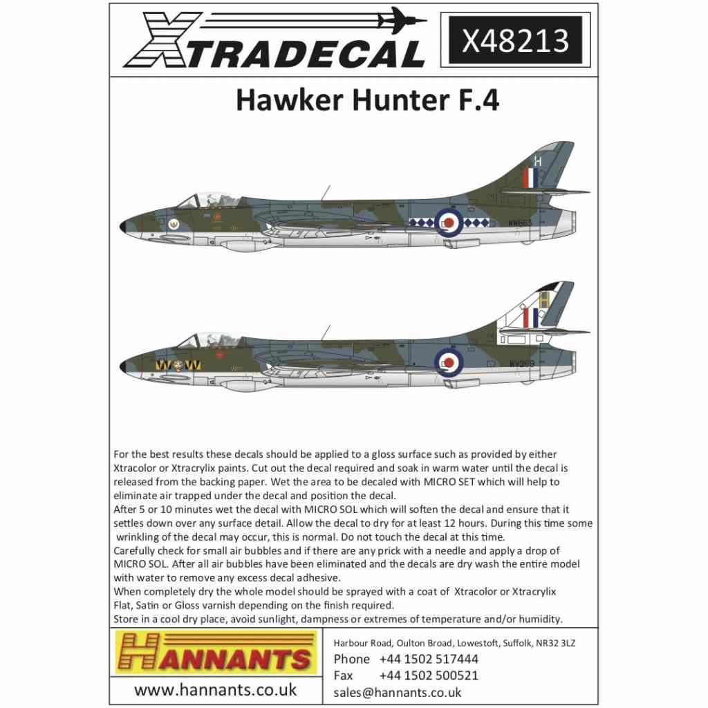 【新製品】X48213 ホーカー ハンター F.4