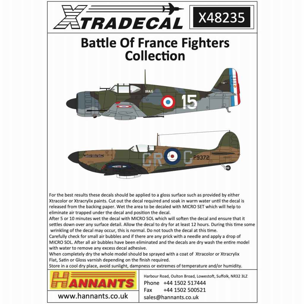 【新製品】X48235 ナチス・ドイツのフランス侵攻 フランスとイギリスの戦闘機
