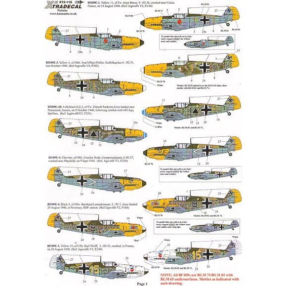 【再入荷】X72118 バトル・オブ・ブリテン 1940 70周年 ルフトヴァッフェ