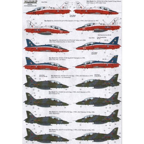 【再入荷】X72166 BAe ホーク T.Mk.I 初期塗装