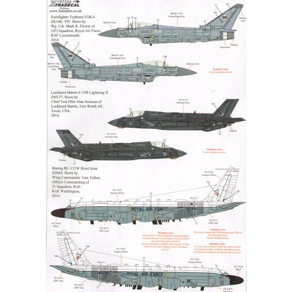 【新製品】X72216 イギリス空軍 2014 アップデート