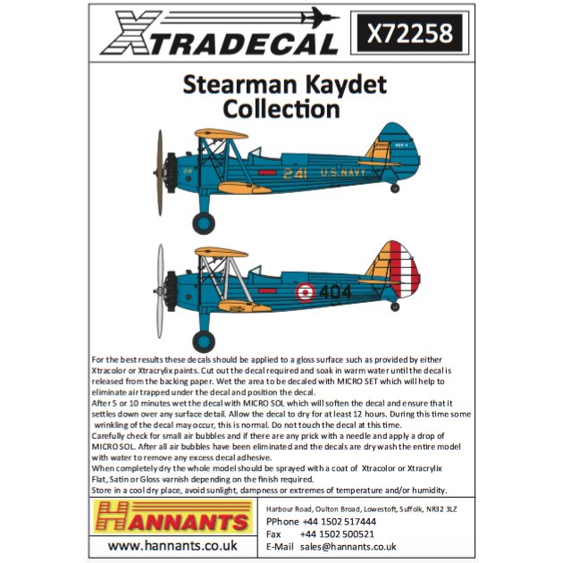 【再入荷】X72258 ステアマン ケイデット コレクション