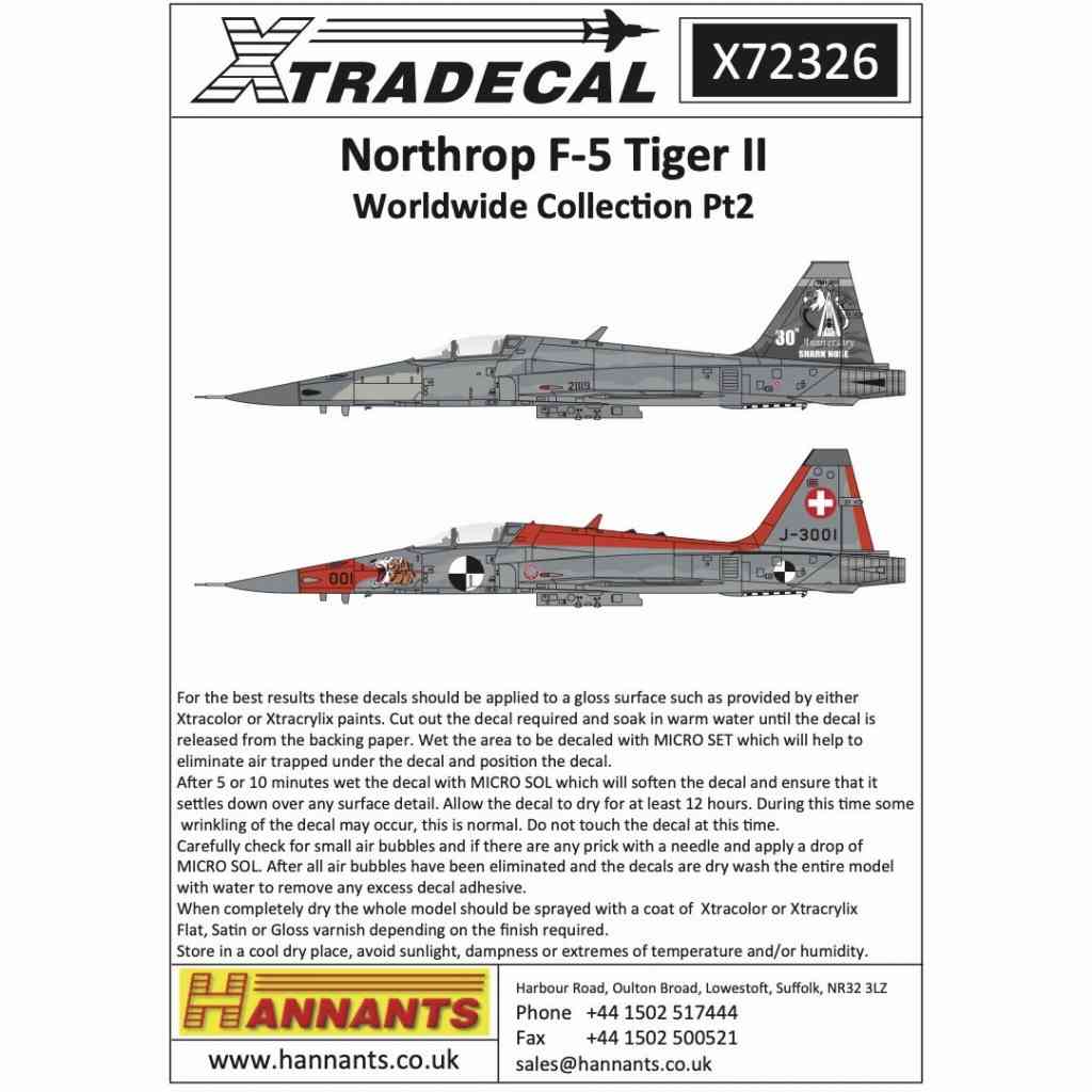 【新製品】X72326 ノースロップ F-5 タイガーII ワールドワイドコレクション Pt.2