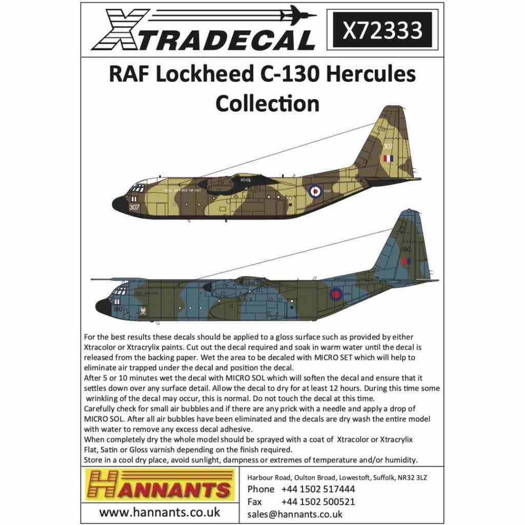 【新製品】X72333 イギリス空軍 ロッキード C-130 ハーキュリーズ コレクション