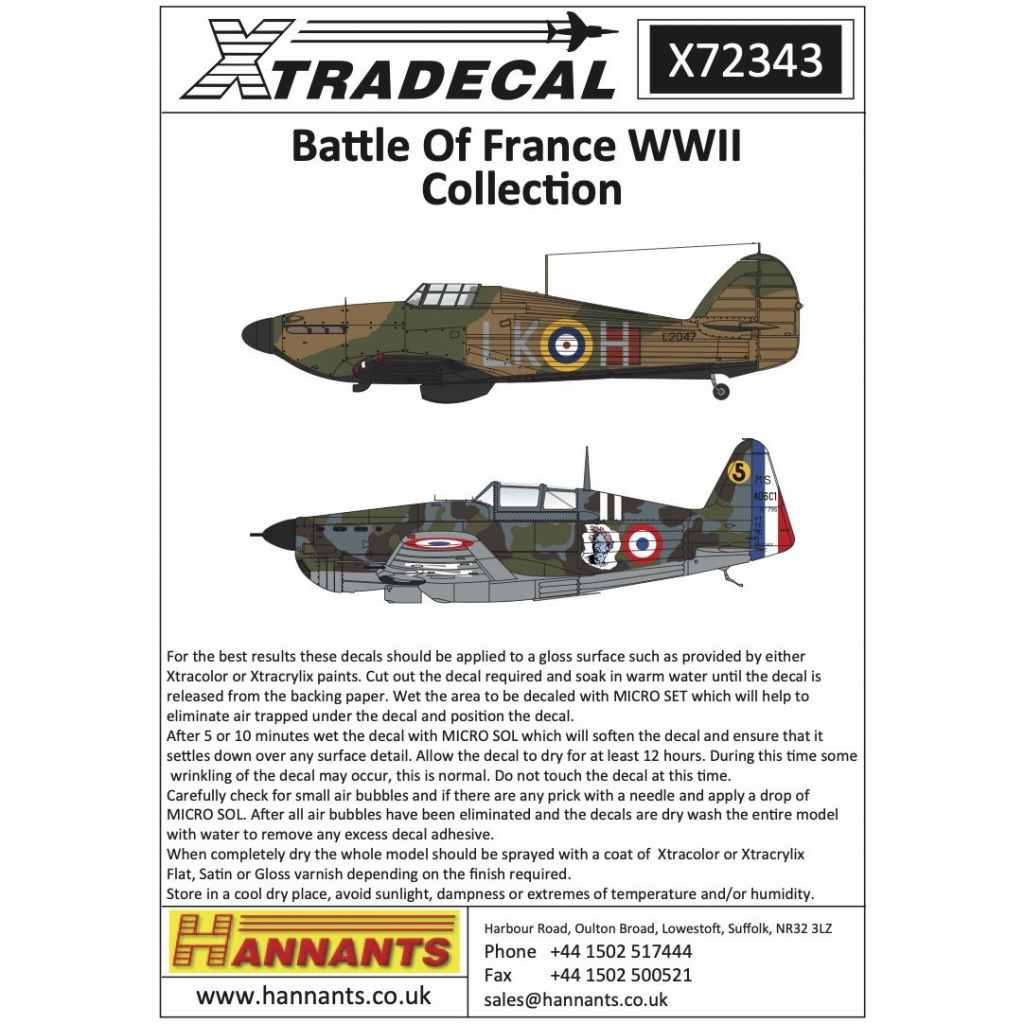 【新製品】X72343 ナチス・ドイツのフランス侵攻 フランス機&イギリス機