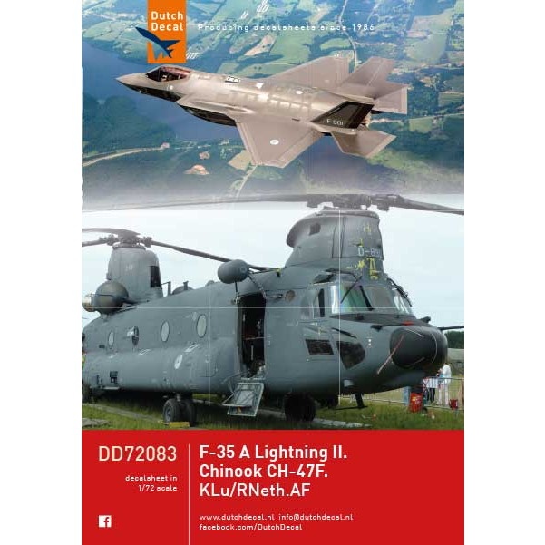 【新製品】DD72083 オランダ空軍 F-35A ライトニングII・CH-47F チヌーク