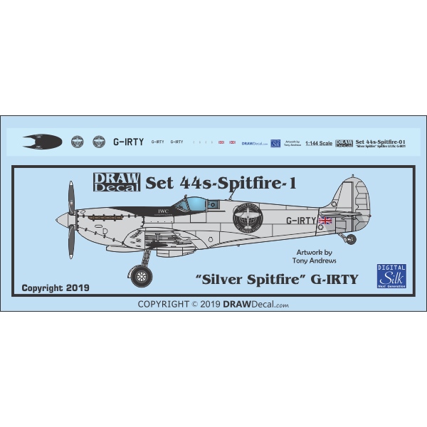 【新製品】44ｓ-Spitfire-1 「シルバースピットファイア」 スピットファイア LF.IXｃ G-IRTY