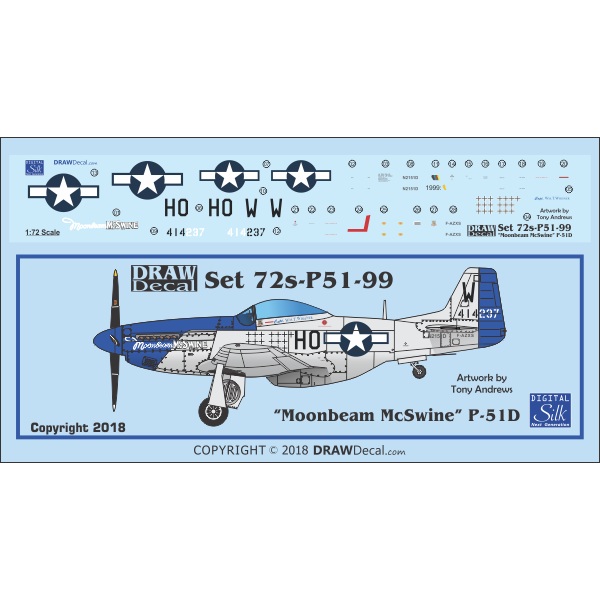 【新製品】Set 72s-P51-99 P-51D Moonbeam McSwine