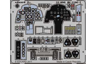 【新製品】[2002613309806] 33098)塗装済 メッサーシュミット Bf110C-7 計器盤