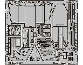 【新製品】[2002615056005] 49560)塗装済 MiG-27 フロッガーD 内装
