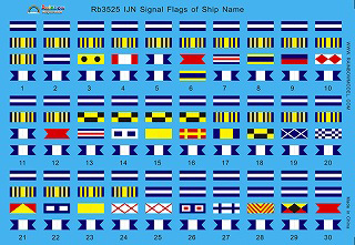 【新製品】[2002623502501] Rb3525)日本海軍 艦艇用 艦艇名信号旗