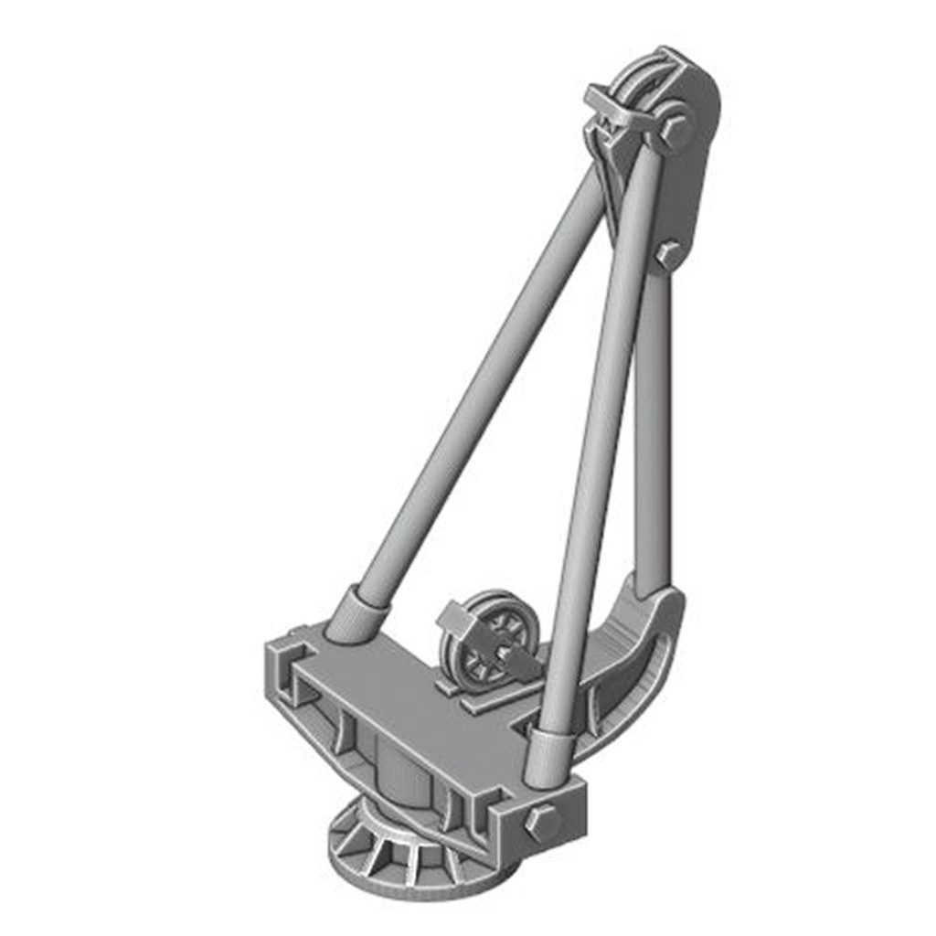 【新製品】700-17 戦前の米海軍 戦艦用 艦尾クレーンストロングバック