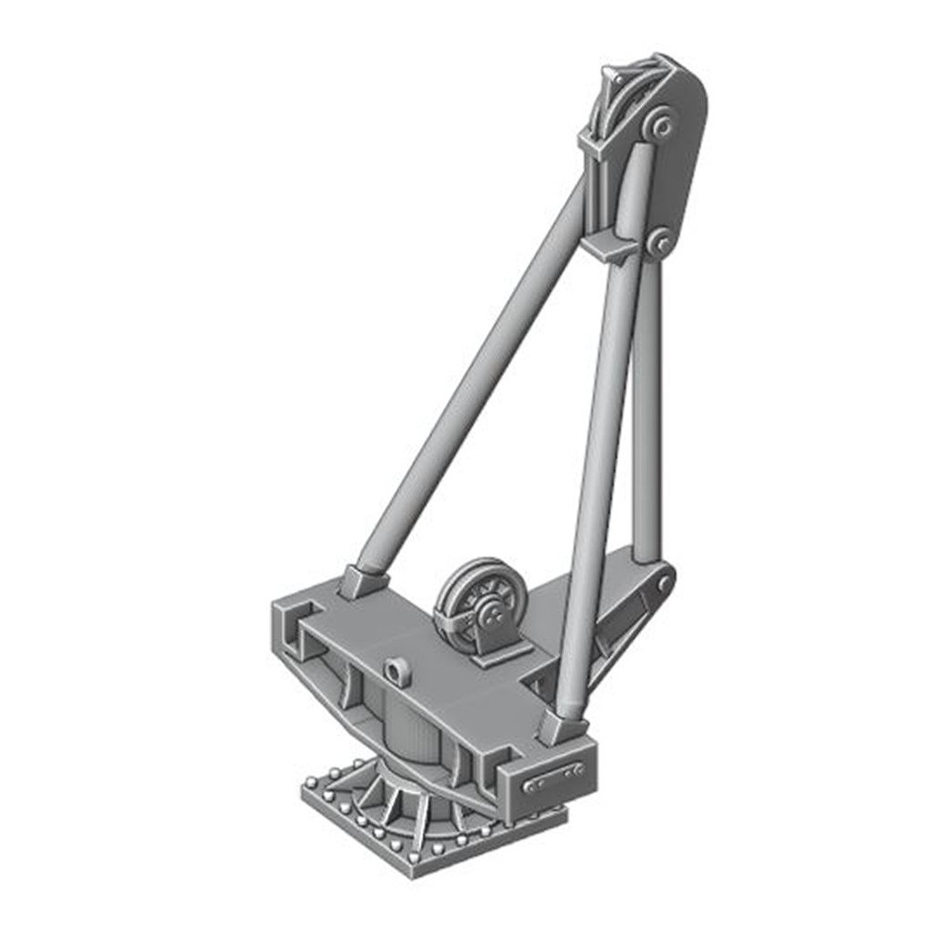 【新製品】700-18 WWII 米海軍 戦艦/巡洋艦用艦尾クレーンストロングバック オープンフレーム