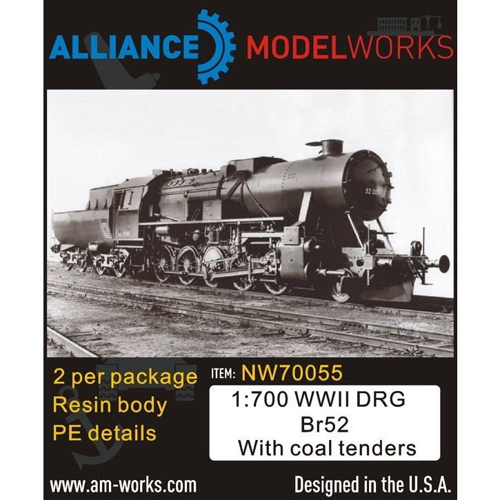 【再入荷】NW70055 WWII 独国営鉄道 蒸気機関車 BR52 石炭車付き