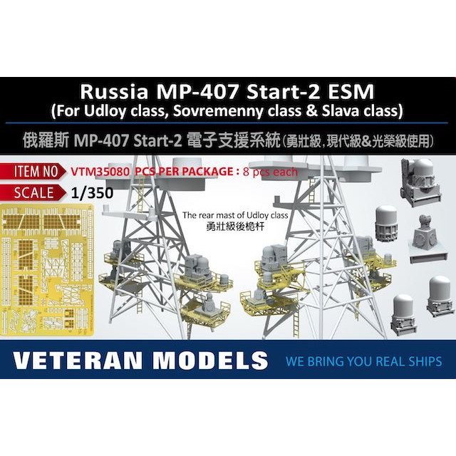 【新製品】VTM35080 露海軍 MP-407 スタート2 ESM (ウダロイ級、ソブレメンヌイ級、スラヴァ級用)