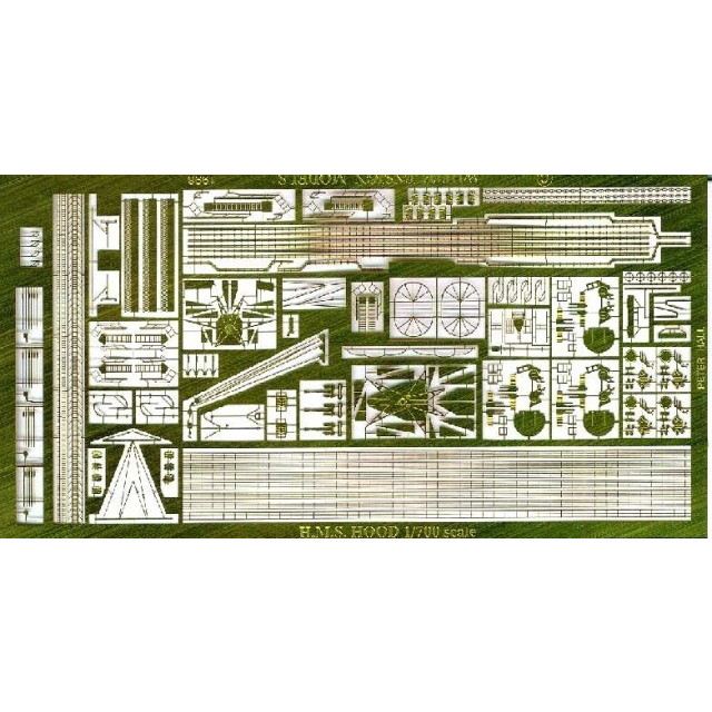 【再入荷】722 英国海軍 巡洋戦艦 フッド用エッチングパーツ