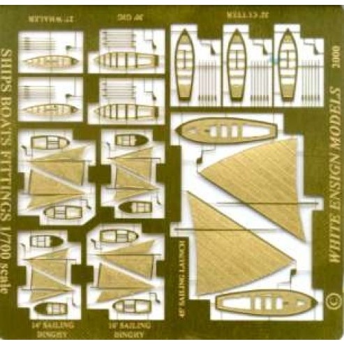 【再入荷】739 英国海軍 艦載艇エッチングパーツ(端艇用)