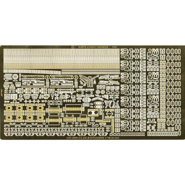 【再入荷】756 WWII アイオワ級戦艦用エッチングパーツ